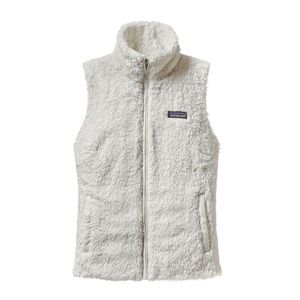 Patagonia Los Gatos Fleece White Fuzzy Vest Women's Large